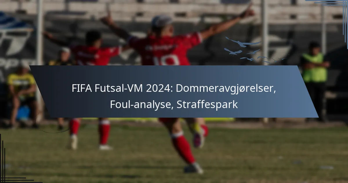 FIFA Futsal-VM 2024: Dommeravgjørelser, Foul-analyse, Straffespark