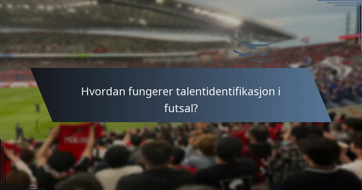 Hvordan fungerer talentidentifikasjon i futsal?